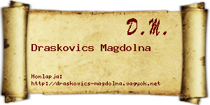 Draskovics Magdolna névjegykártya