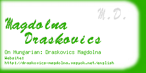magdolna draskovics business card
